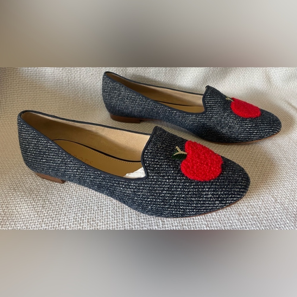 Talbots indigo blue Ryan novelty flat - Picture 4 of 8